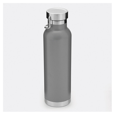 Vakuum-Isolierflasche MILITARY,grau