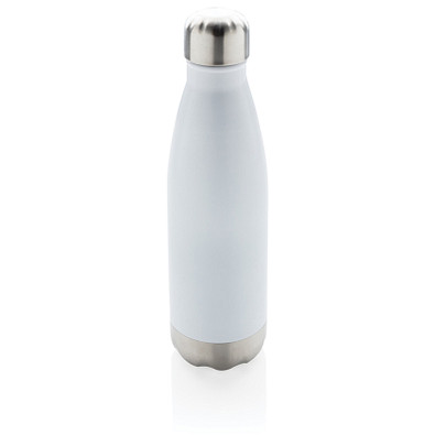 XD COLLECTION Vakuumisolierte Stainless Steel Flasche, 500 ml, weiß