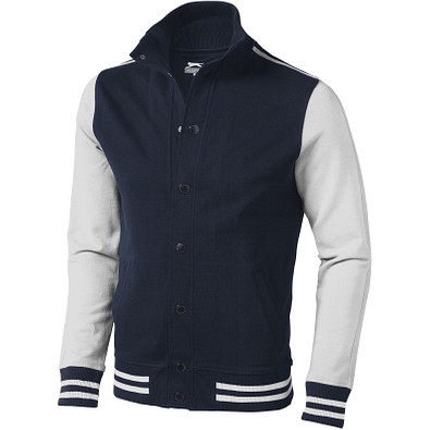 Slazenger™ Unisex College Jacke Varsity, dunkelblau,weiß, M Slazenger™ Unisex College Jacke Varsity, dunkelblau,weiß, M
