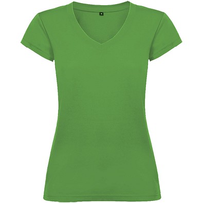 Victoria T-Shirt mit V-Ausschnitt für Damen, Tropical Green, S