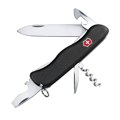 VICTORINOX Taschenmesser Picknicker, 11 Funktionen, schwarz