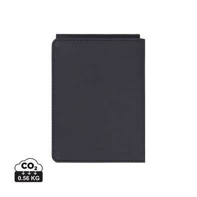 VINGA Baltimore RCS recycelte Polyester-RFID-Reisepasshülle, schwarz