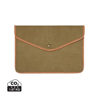 VINGA Bosler 14 Zoll Laptop-Tasche aus GRS recyceltem Canvas, grün