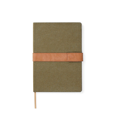 VINGA Bosler Notizbuch aus RCS recyceltem Canvas, grün