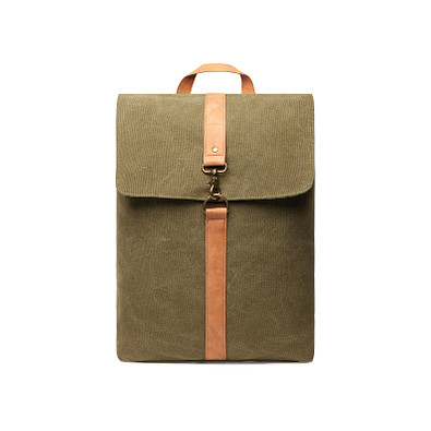 VINGA Bosler Rucksack aus GRS recyceltem Canvas, grün