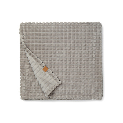 VINGA Branson Decke aus GRS recyceltem PET, grau