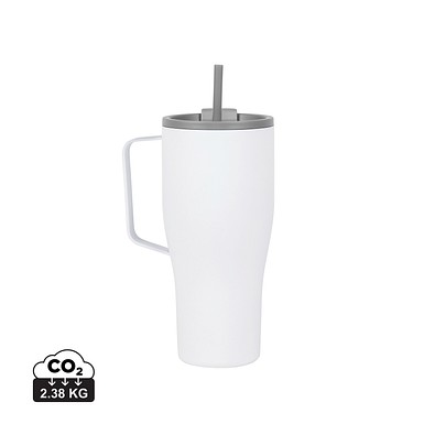 VINGA Eos Voyager 800ml Flasche aus RCS rec. Stainless-Steel, weiß, grau