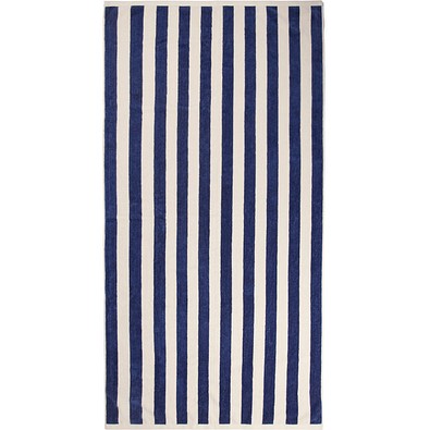 VINGA Lagoa GRS Strandtuch, navy blau, weiß