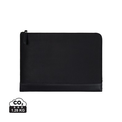 VINGA Marlow 14 Zoll Laptop Sleeve aus RCS recyceltem Polyester, schwarz