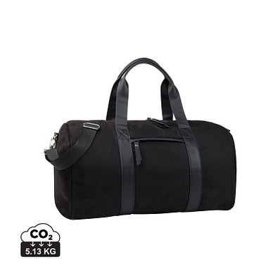 VINGA Marlow Wochenendtasche RCS aus recyceltem Polyester, schwarz