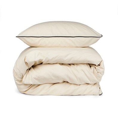 VINGA Marston OCS Bio-Baumwoll-Bettwäsche, 4er-Set, beige