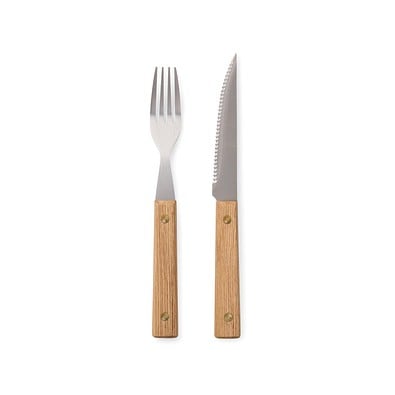 VINGA Paso 8-teiliges Grill-Besteck-Set, braun