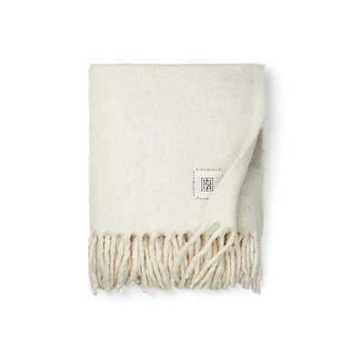 VINGA Saletto Decke aus Wollgemisch, weiß, beige