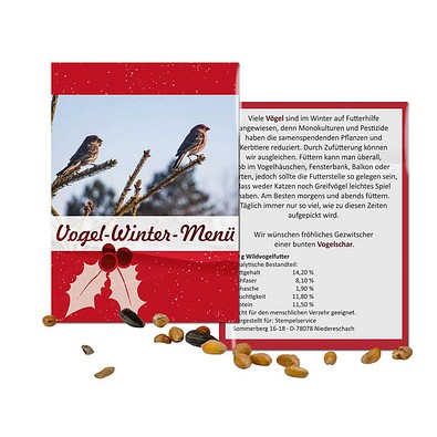 Vogelfutter-Tütchen, Standardmotiv