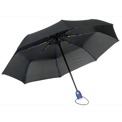 Vollautomatischer Windproof-Taschenschirm STREETLIFE, schwarz-blau