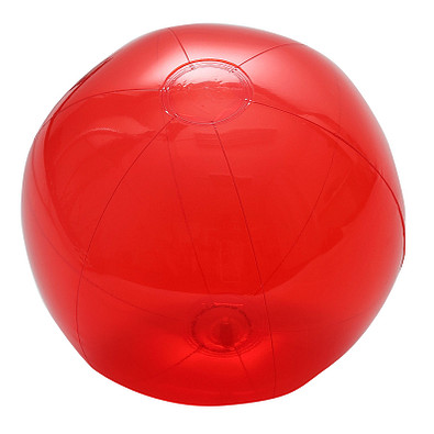 Wasserball "Midi" transparent, transparent-rot Wasserball "Midi" transparent, transparent-rot