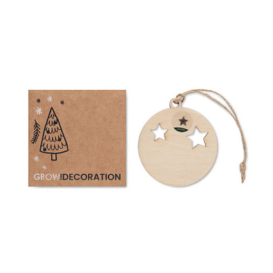 Weihnachtsschmuck Kugel ROSEED, Holz