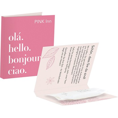 Werbekarte Midi, Seife, inkl. Druck