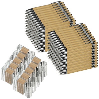 Werbe-Sparset Give-Away Bambus, 300-tlg., Braun