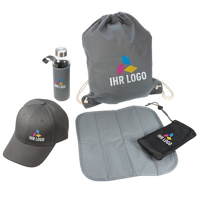 Werbe-Set Event, 4-tlg, inkl. Druck, grau
