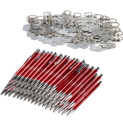 Werbe-Sparset Gravur, 150-tlg., rot