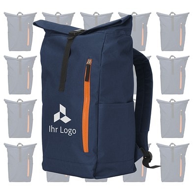 Werbe-Sparset Rucksack Nolan, 20-tlg., inkl. Druck, dunkelblau