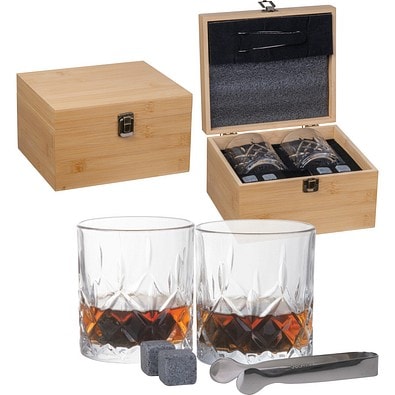 Whisky-Set NOEMI, beige