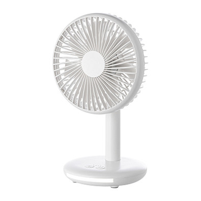 Wiederaufladbarer Ventilator mit Licht REEVES-DESKSTREAM, weiß