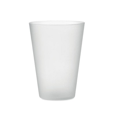 Wiederverwendbarer Becher 300ml FESTA LARGE, Transparent Weiß