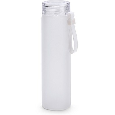 WILLIAMS. Flasche aus Borosilikatglas und Deckel aus AS 470 mL, Weiß
