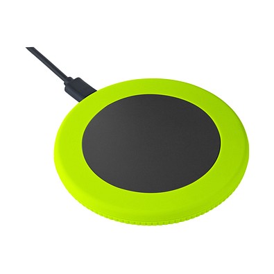 Wireless Charger REEVES-myMATOLA, schwarz/hellgrün