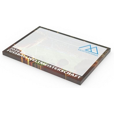 Geiger-Notes WM-Haftnotiz, Motiv Stadionemotion, inkl. Druck