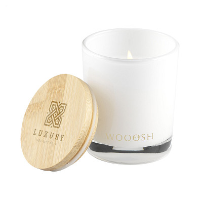 Wooosh Scented Candle Sweet Vanilla, weiß