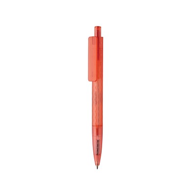 X3 Frosted-Pen aus GRS recyceltem PC, rot