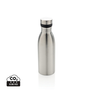 XD COLLECTION Deluxe Wasserflasche aus RCS recyceltem Stainless-Steel, silber