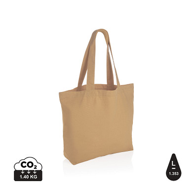 XD COLLECTION Impact Aware™ 240g/m² rcCanvas Shopper + Tasche, ungefärbt, braun