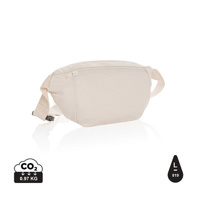 XD COLLECTION Impact Aware™ 285g/m² ungefärbte rCanvas-Gürteltasche, off white