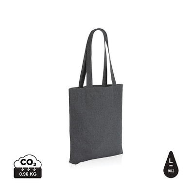 XD COLLECTION Impact Aware™ 285g/m² ungefärbte rCanvas-Tragetasche, anthrazit
