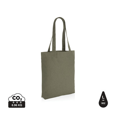 XD COLLECTION Impact Aware™ 285g/m² ungefärbte rCanvas-Tragetasche, grün