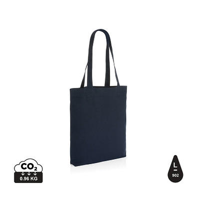 XD COLLECTION Impact Aware™ 285g/m² ungefärbte rCanvas-Tragetasche, navy blau