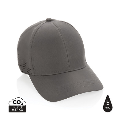 XD COLLECTION Impact AWARE™ rPET 6-Panel-Sportkappe, grau