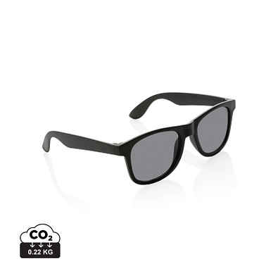 XD COLLECTION Sonnenbrille aus GRS recyceltem PP-Kunststoff, schwarz