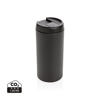 XD XCLUSIVE Metro Becher Becher aus recyceltem Edelstahl, schwarz