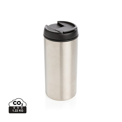XD XCLUSIVE Metro Becher Becher aus recyceltem Edelstahl, silber