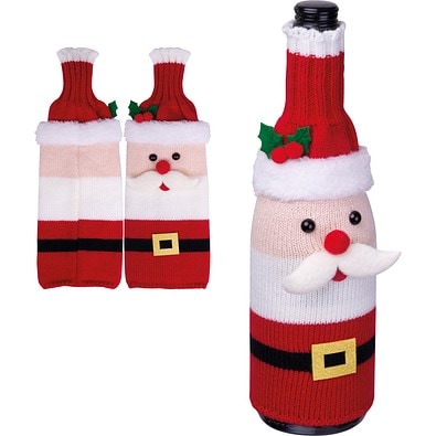 Xmas Weinflaschencover Antarctic,rot