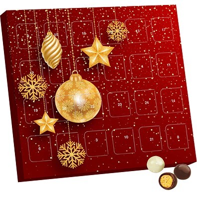 XS Adventskalender Brandt Knusperkugeln Black & White, Little Santa