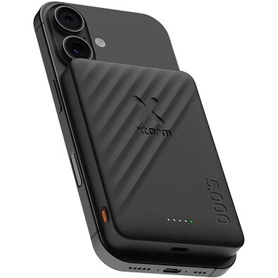 Xtorm Go2 15 W, 5000 mAh kabellose Powerbank, schwarz