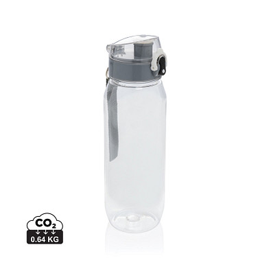 Yide verschließbare Wasserflasche aus RCS rec. PET, 800ml, transparent