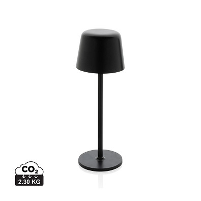 Zenic USB Tischleuchte aus RCS recyceltem Kunststoff, schwarz