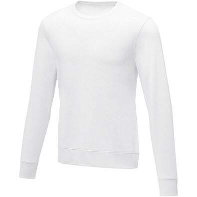 Zenon Sweater mit Rundhalsausschnitt für Herren, weiss, 5XL